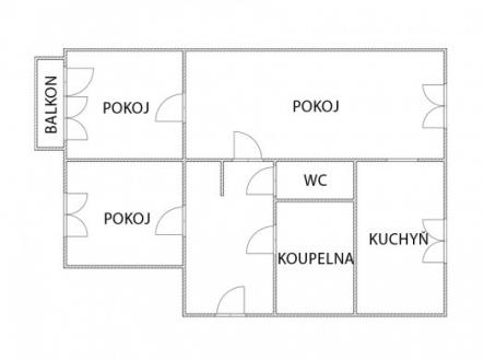 Prodej bytu, 3+1, 76 m²