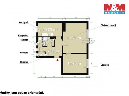 Prodej bytu, 2+1, 60 m²