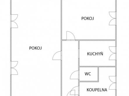 Prodej bytu, 2+1, 48 m²