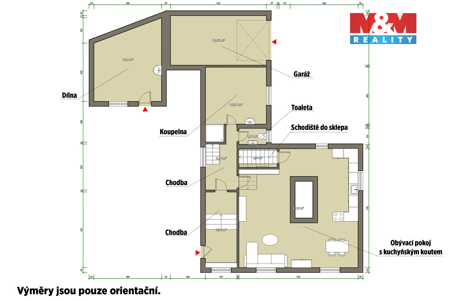 půdorys - spodní patro + vedlejší prostory.jpg