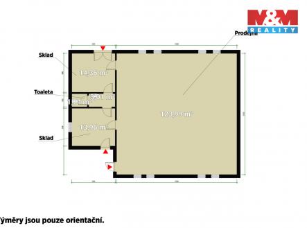 Pronájem obchodní prostory, 156 m²