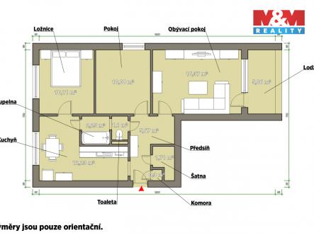 Prodej bytu, 3+1, 60 m²