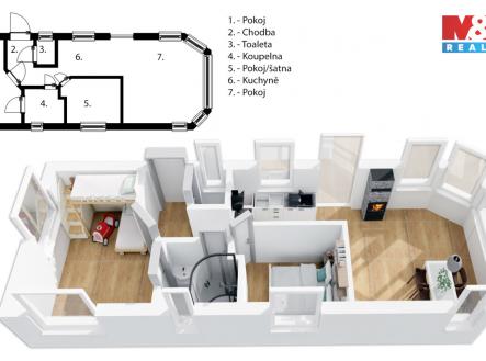 Prodej chaty/rekreačního objektu, 23 m²