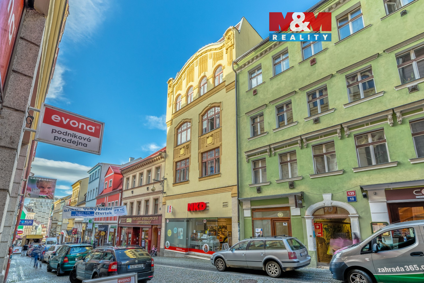 Pohled na úmístění prodejny