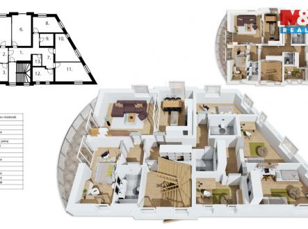 Prodej bytu, 5+1, 149 m²