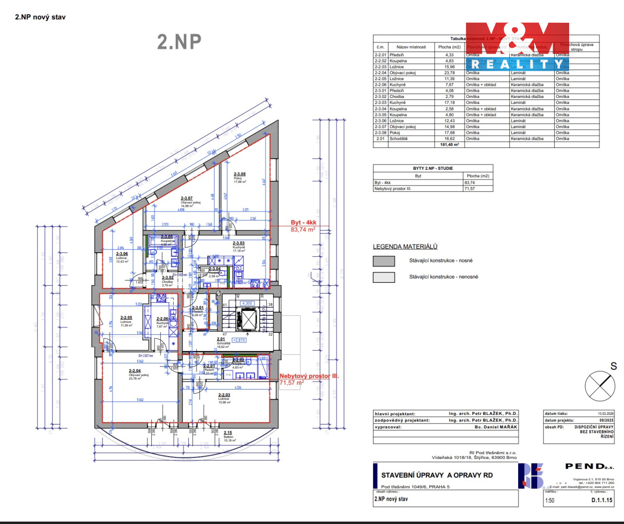 Prodej bytu 3+1, 77 m², Praha, ul. Pod třešněmi