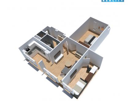 Prodej bytu, 3+kk, 64 m²