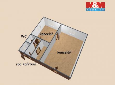 Pronájem obchodní prostor, 67 m²