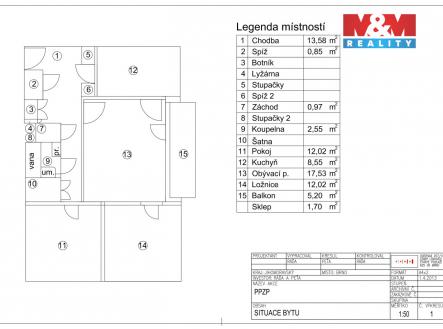 Prodej bytu, 3+1, 67 m²