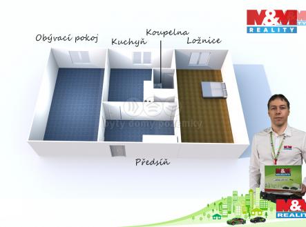 Prodej bytu, 2+1, 60 m²