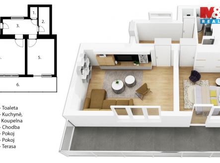 Prodej bytu, 2+kk, 39 m²