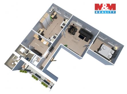 Pronájem bytu, 3+1, 92 m²