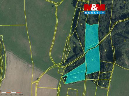 Prodej pozemku, les, 14 550 m²