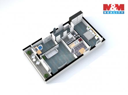 Prodej bytu, 3+1, 58 m²