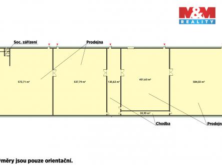 Pronájem skladu, 2 200 m²