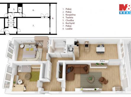 Prodej bytu, 3+1, 76 m²