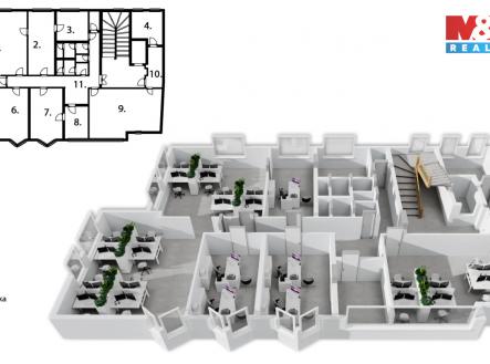 Pronájem kanceláře, 331 m²