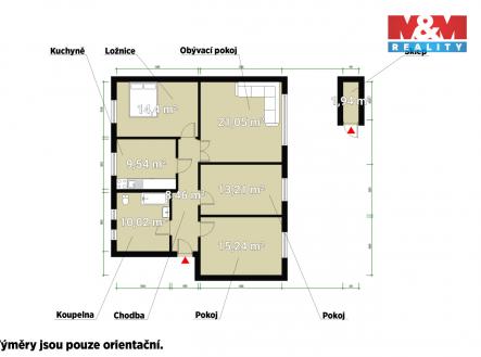 Pronájem bytu, 4+1, 92 m²