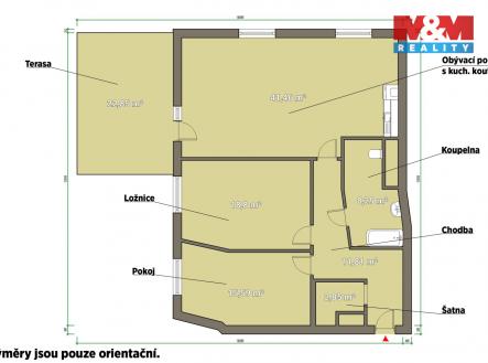 Pronájem bytu, 3+kk, 96 m²