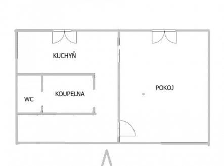 Pronájem bytu, 1+1, 35 m²