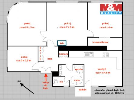 Prodej bytu, 4+1, 127 m²