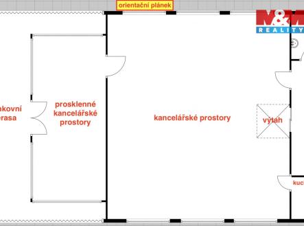 Pronájem kanceláře, 123 m²