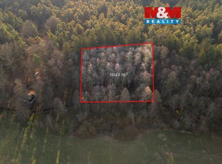 Prodej pozemku, les, 1 042 m²
