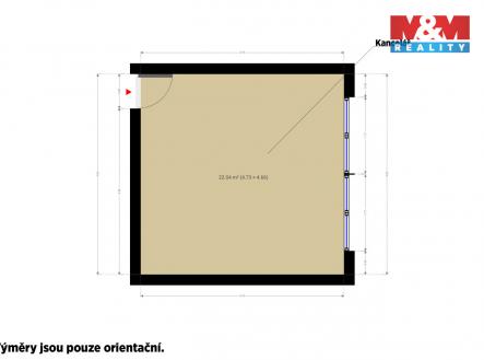 Pronájem kanceláře, 22 m²