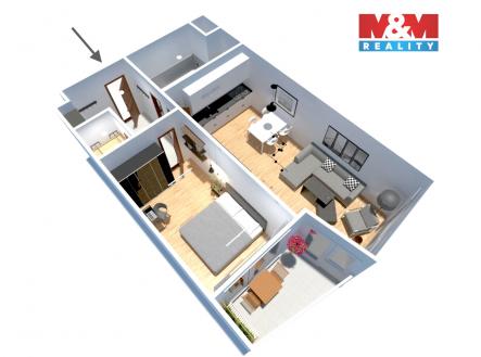 Prodej bytu, 2+kk, 54 m²