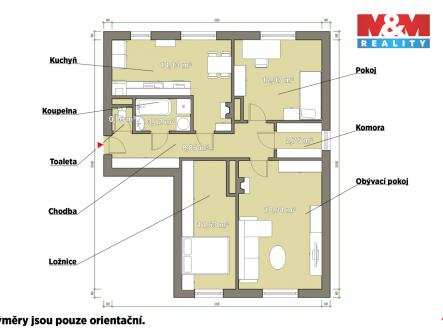 Prodej bytu, 3+1, 81 m²