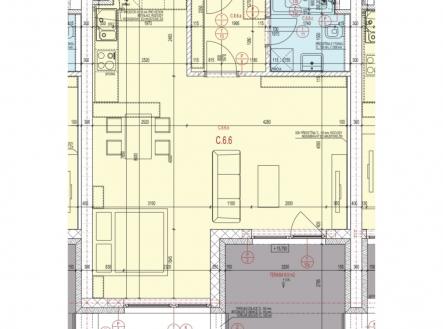 Pronájem bytu, 1+kk, 48 m²