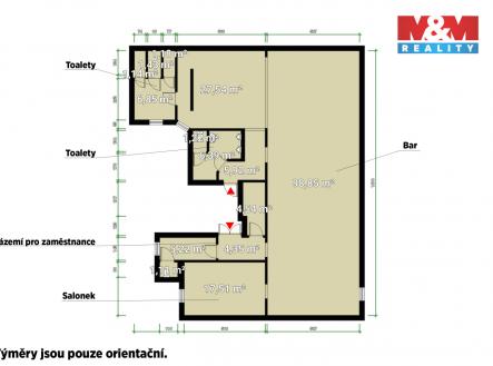 Pronájem obchodní prostor, 185 m²