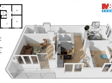 Prodej bytu, 3+1, 63 m²
