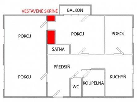 Prodej bytu, 4+1, 90 m²