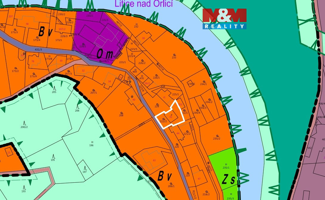 Územní plán - mapa