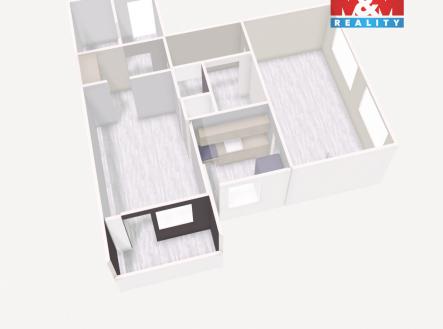 Prodej bytu, 2+1, 57 m²