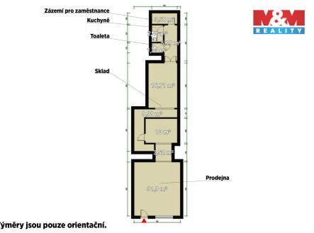 Pronájem obchodní prostor, 116 m²