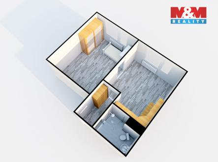 Pronájem bytu, 1+1, 35 m²