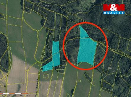 Prodej pozemku, les, 29 330 m²