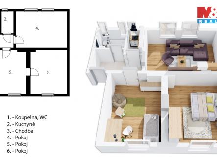 Prodej bytu, 3+kk, 71 m²