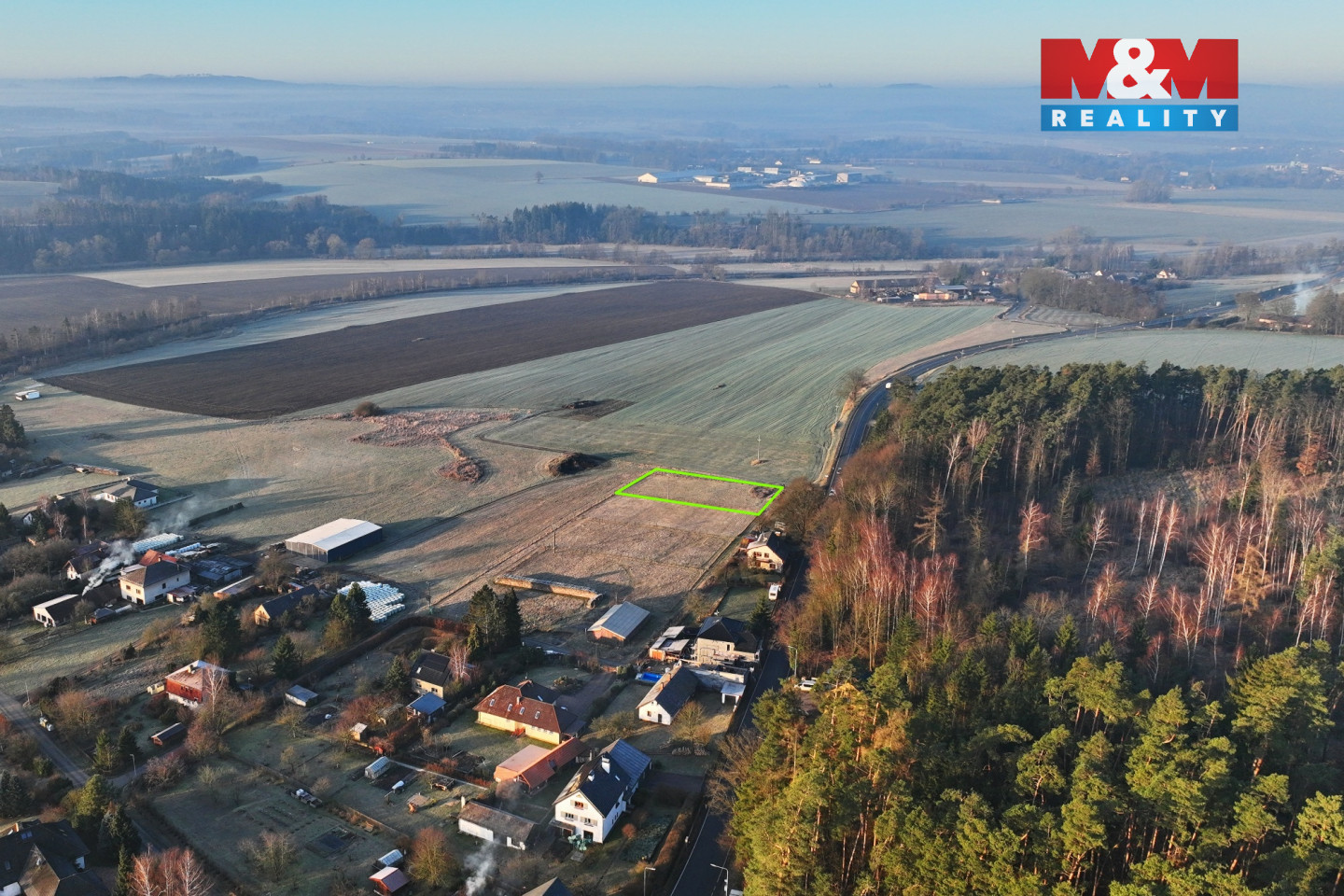 Pozemek z dronu