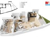 Prodej bytu, 2+kk, 70 m²