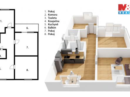 Prodej bytu, 3+1, 80 m²