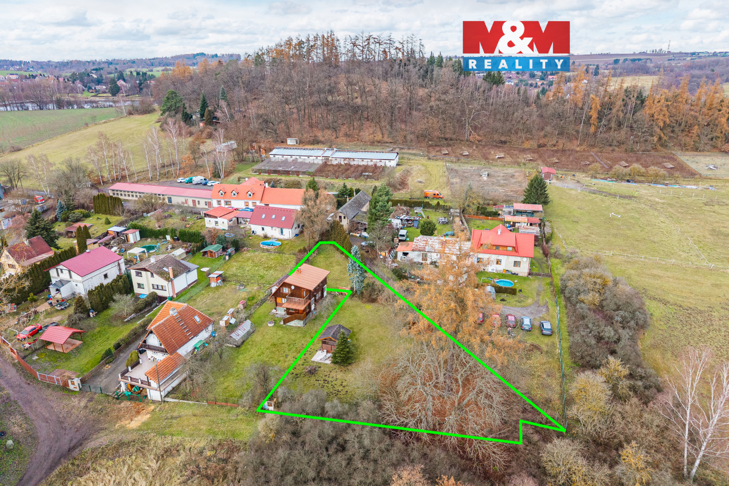 Prodej pozemku k bydlení, 1300 m², Kamenice