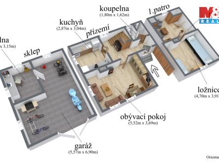Prodej chaty/rekreačního objektu, 70 m²