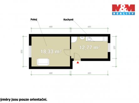 Pronájem kanceláře, 31 m²