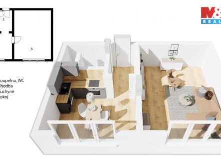Prodej bytu, 1+1, 37 m²