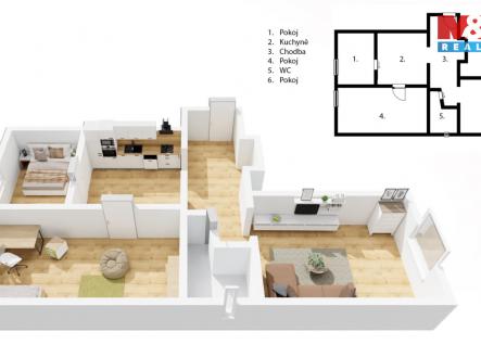 Prodej bytu, 2+1, 59 m²