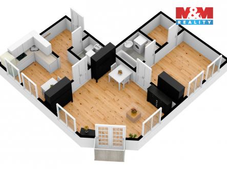 Pronájem bytu, 2+1, 67 m²