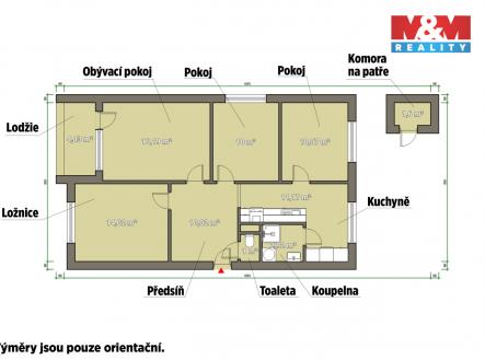 Prodej bytu, 4+1, 84 m²